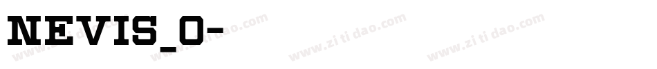 nevis_0字体转换