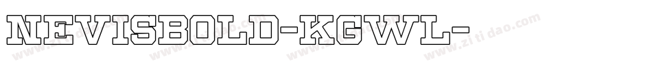 NevisBold-KGwl字体转换