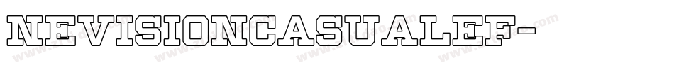 NevisionCasualEF字体转换