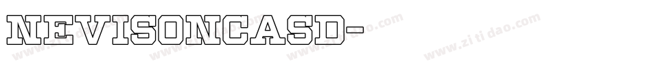 NevisonCasD字体转换