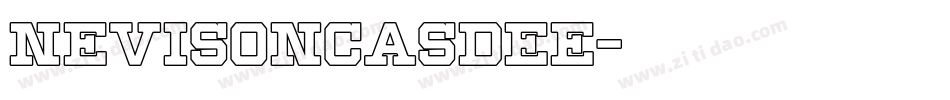 NevisonCasDEE字体转换