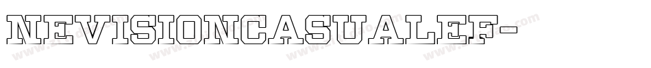 NevisionCasualEF字体转换