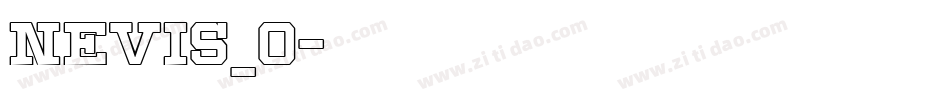 nevis_0字体转换
