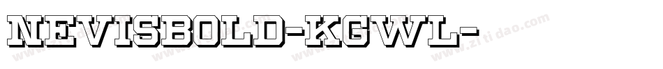 NevisBold-KGwl字体转换