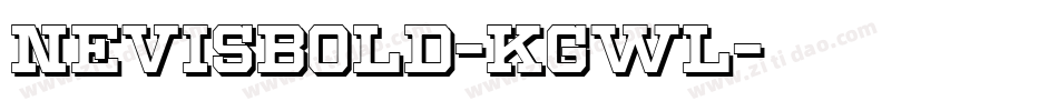 NevisBold-KGwl字体转换