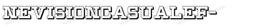 NevisionCasualEF字体转换