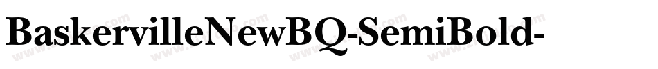 BaskervilleNewBQ-SemiBold字体转换