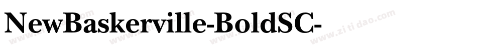 NewBaskerville-BoldSC字体转换