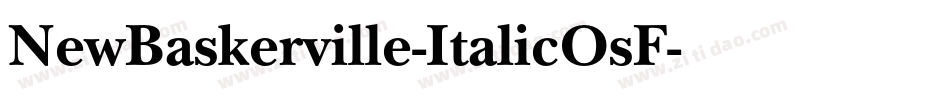 NewBaskerville-ItalicOsF字体转换