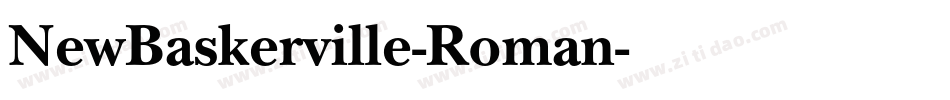 NewBaskerville-Roman字体转换