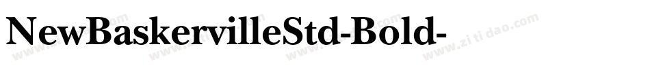 NewBaskervilleStd-Bold字体转换