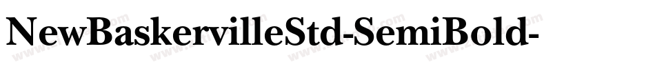 NewBaskervilleStd-SemiBold字体转换