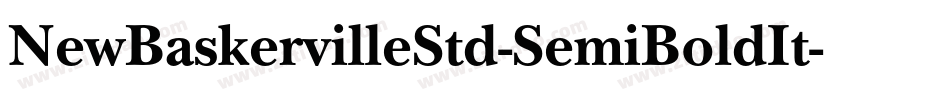 NewBaskervilleStd-SemiBoldIt字体转换