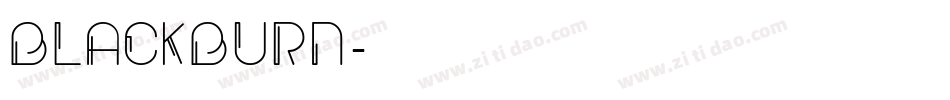 BLACKBURN字体转换