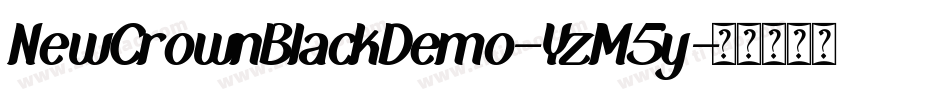 NewCrownBlackDemo-YzM5y字体转换