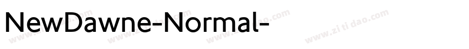 NewDawne-Normal字体转换 NewDawne-Normal字体转换