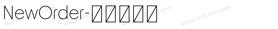 NewOrder字体转换