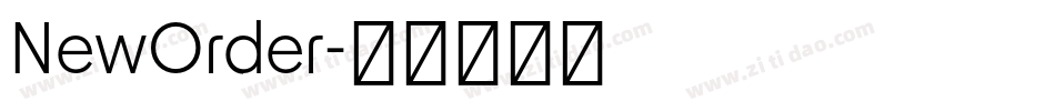 NewOrder字体转换