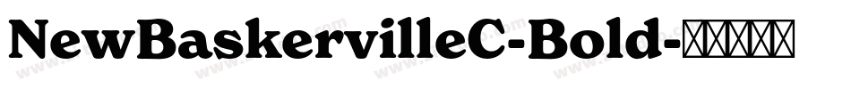 NewBaskervilleC-Bold字体转换