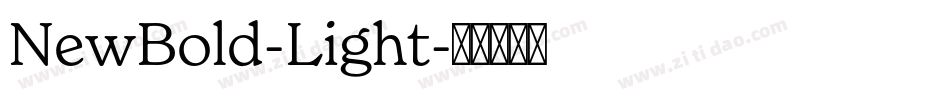 NewBold-Light字体转换