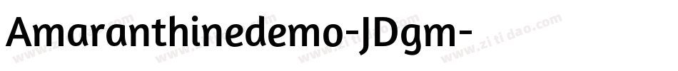 Amaranthinedemo-JDgm字体转换