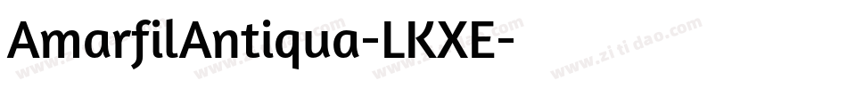 AmarfilAntiqua-LKXE字体转换