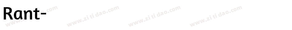 Rant字体转换