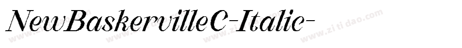 NewBaskervilleC-Italic字体转换