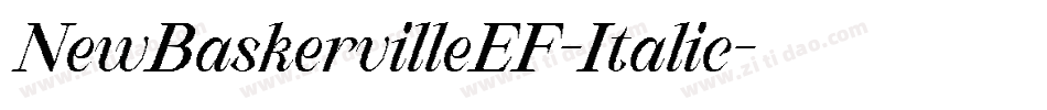NewBaskervilleEF-Italic字体转换 NewBaskervilleEF-Italic字体转换