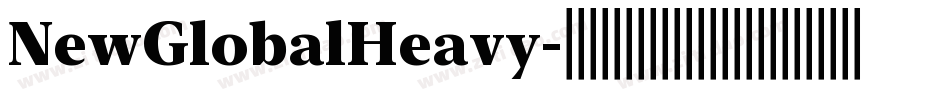 NewGlobalHeavy字体转换