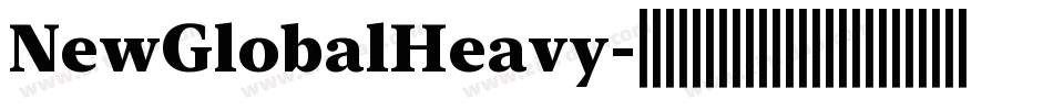NewGlobalHeavy字体转换