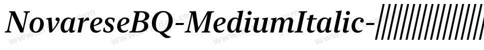 NovareseBQ-MediumItalic字体转换