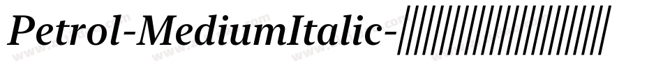 Petrol-MediumItalic字体转换