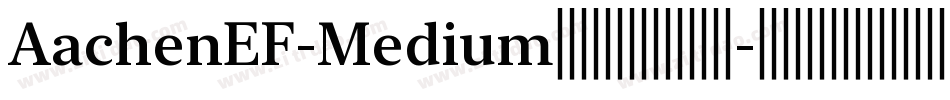 AachenEF-Medium生成器字体转换