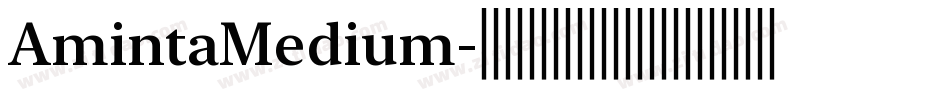 AmintaMedium字体转换
