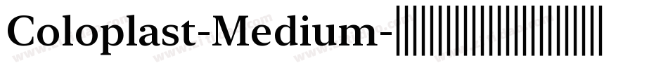 Coloplast-Medium字体转换