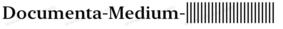 Documenta-Medium字体转换