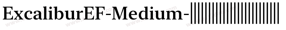 ExcaliburEF-Medium字体转换