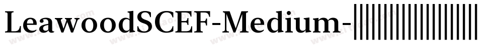 LeawoodSCEF-Medium字体转换
