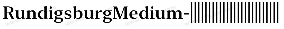 RundigsburgMedium字体转换