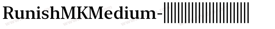 RunishMKMedium字体转换