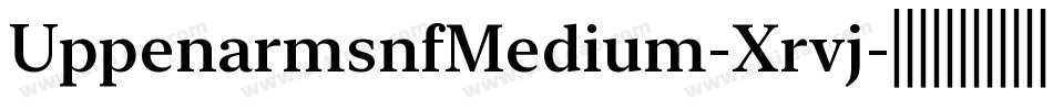 UppenarmsnfMedium-Xrvj字体转换 UppenarmsnfMedium-Xrvj字体转换