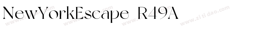 NewYorkEscape-R49A字体转换