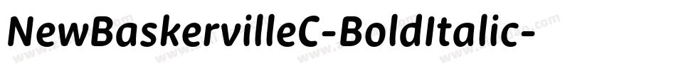 NewBaskervilleC-BoldItalic字体转换