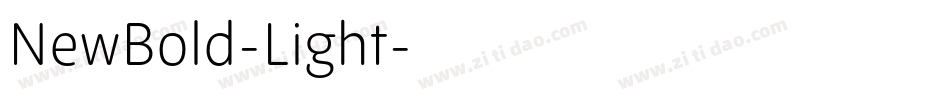 NewBold-Light字体转换