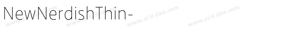 NewNerdishThin字体转换
