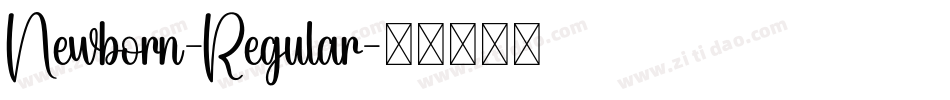 Newborn-Regular字体转换
