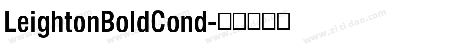 LeightonBoldCond字体转换