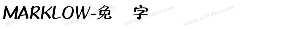 MARKLOW字体转换