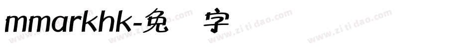 mmarkhk字体转换